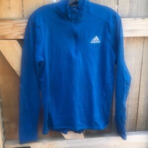 Bright blue ADIDAS running jacket size L climawarm